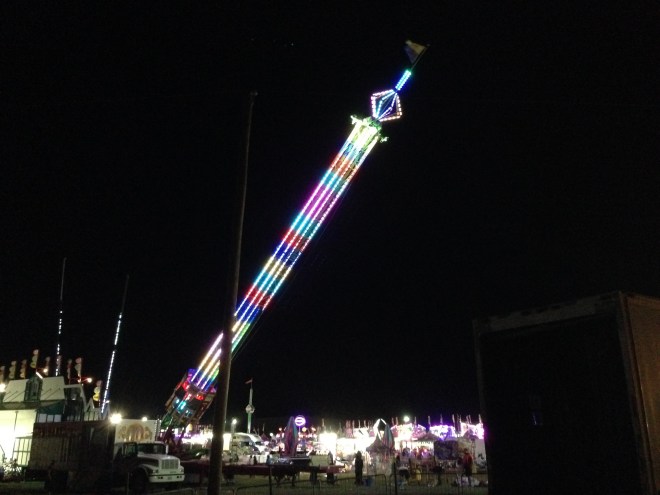 Just in case you weren't already squeamish about fair rides... Here is how they take down the drop-tower...